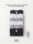 6 T-shirts – Couleurs au choix –  13,99 €