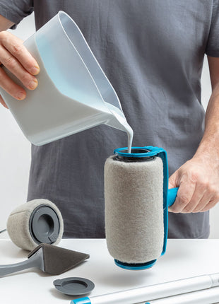 Ensemble de rouleaux de peinture anti-goutte rechargeables Roll'n'paint