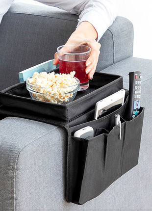 Plateau pour canapé avec télécommande