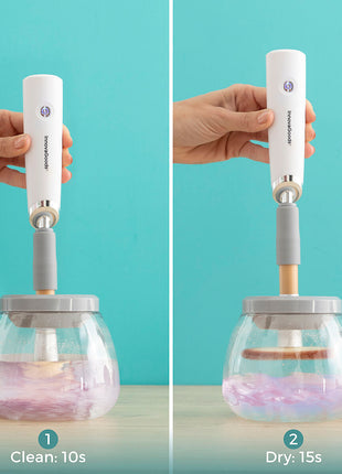 Nettoyeur et Séchoir Automatique pour Pinceaux de Maquillage Maklin