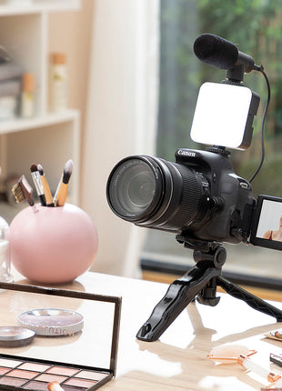 Kit Vlogging avec Lumière, Micro y Télécommande Plodni