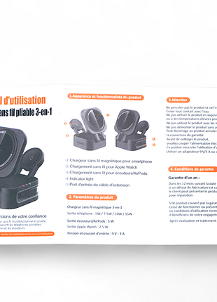 Chargeur multifonction 3-en-1